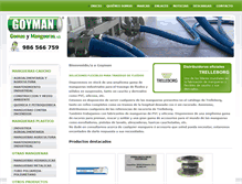 Tablet Screenshot of gomasymangueras.com